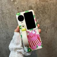 ราคา SAMSUNG LUKENเคสโทรศัพท์สําหรับSamsung Galaxy Z Flip 7 6 5 4 3 OPPOค้นหาN2 Flip N3 Flipน่ารักกบPCปกหลังพร้อมสายรัดข้อมือสําหรับFlip3 Flip4 Flip5 Flip6 Flip7 N2Flip N3Flip Mix Flip (41903686839)