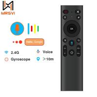 ราคา 2.4G Wireless Voice Remote Control Gyroscope Controller with USB Receiver Q5 Air Mouse Remote for Smart TV Android Box (55750384704)