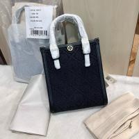 ราคา พร้อมส่ง Tory Burch T Monogram Jacquard Mini Tote Handbags Shopper Crossbody Bags ใส่ ProMax ได้ (54558992725)