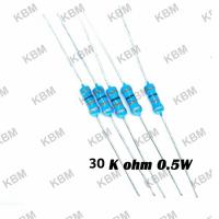 ราคา Resistor ตัวต้านทาน 30K ohm 0.25W 0.5W 1W 5W 10W 31.6K ohm 0.25W 1% (16991053645)
