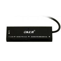 ราคา OKER Card Reader USB 2.0 ตัวอ่านการ์ด C-09 (Black)#251 (520792719)