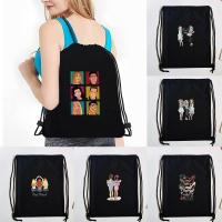 ราคา Drawstring Backpack Men Sundries Storage Bag Friends Print Teenager Boy Casual Backpack Travel Bags Bookbag Gift Bags (27851645504)