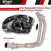 ราคา Slip On For Kawasaki Vulcan S650 650S S 650 VN650 EN650 Motorcycle Exhaust Escape System Front Link (51702290139)