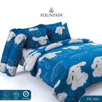 ราคา Fountain ชุดผ้าปูที่นอน ชินนามอนโรล Cinnamoroll FTC053 สีฟ้าเข้ม #ชินนาม่อน ซานริโอ Sanrio (56451539823)