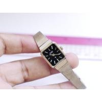 ราคา นาฬิกา Vintage มือสองญี่ปุ่น Citizen ชุบทอง ระบบ QUARTZ ผู้หญิง ทรงสี่เหลี่ยม กรอบทอง หน้าดำ หน้าปัด 18มม (26624360339)