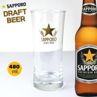 ราคา แก้ว SAPPORO draft beer แก้วเบียร์สด (ซัปโปโร) จุ 480 ml. (24217747584)