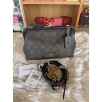 ราคา Coachรุ่นc1452เเท้มือสองใช้น้อยมากกริบๆลายซีน้ำตาลเข้ม (13446160195)