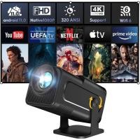 ราคา โปรเจคเตอร์ 4k ปรับมุมได้ 180 องศา เชื่อมต่อ wifi HDMI mini projector android projector พกพา โปรเจคเตอร์มินิต่อกับมือถือ (27959147999)