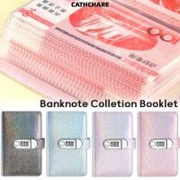 ราคา CATHCHARE294 100 ซอง Challenge Binder, Reusable Laser Cover Saving เงินโน้ตบุ๊ค, หนัง PU พร้อมรหัสผ่านล็อคกันน้ํา Budget Saving Book (56856649647)