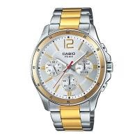 ราคา ﻿Casio Standard นาฬิกาข้อมือผู้ชาย สายสแตนเลส รุ่น MTP-1374SG-7AVDF - สีเงิน/ทอง (7606633740)