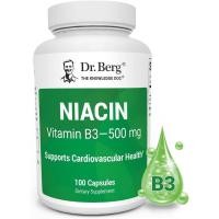 ราคา ดร. Berg Highly-Potent Niacin 500 mg – ตอนนี้เพียงแคปซูลละ 125 มก. สําหรับอาคาร Niacin Flush Tolerance – ค่อยๆเพิ่มถึง 500 มก. – วิตามินบี 3 สําหรับหัวใจ สมองและพลังงานโพ (45908081854)