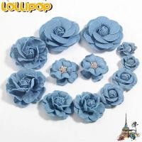 ราคา LOLLIPOP ดอกไม้ประดิษฐ์, DIY Scrapbooking Denim ดอกไม้, เสื้อผ้าลูกไม้ Trim ผ้ายีนส์เสื้อผ้าดอกไม้ (57908467163)
