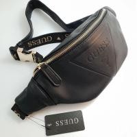 ราคา GUESS GYM EMBOSSED LOGO WAIST PACK กระเป๋าสะพายคาดอก/เอว วัสดุ pu. หนังเรียบนิ่ม ด้านหน้ามี logo brand แท้ (15318559368)