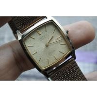 ราคา นาฬิกา Vintage มือสองญี่ปุ่น SEIKO DOLCE 7731 5160 TUNGSTEN CARBIDE QUARTZ ผู้ชาย ทรงสี่เหลี่ยม กรอ (27617497943)