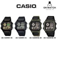 ราคา Casio Standard นาฬิกาข้อมือผู้ชาย สายเรซิ่น รุ่น AE-1200WH-1B - สีดำ (25014038153)