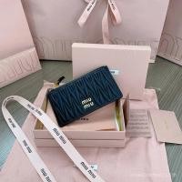 ราคา MiuMiu ที่ใส่บัตรล่าสุด, กระเป๋าสตางค์กระเป๋า วัสดุหนังแกะนําเข้า, รูปแบบรูปแบบ Matelasse, ปิดซิป, โลโก้ miu ด้านในตัวอักษรร้อน, ช่องเสียบการ์ดหกช่องหลัง!รุ่น: 5MB006 ขนาด: 8 x 15 (55709376092)