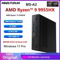 ราคา MINISFORUM MS-A2 Mini PC AMD Ryzen 9 9955HX/7940HX Windows 11 DDR5 PCIe SSD WIFI6E SFP+ Gaming MINI PC Computer (49254779110)
