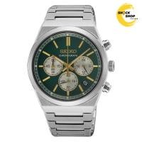 ราคา SEIKO Quartz Chronograph นาฬิกาข้อมือผู้ชาย (ไซโก) รุ่น SSB461P ขนาด 40 mm สีเขียว (45107812660)