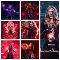 ราคา Marvel TV Show ภาพวาดผ้าใบ Wanda Vision Modular Series รูปภาพโปสเตอร์ติดผนัง Art ไม่มีกรอบ (48258795004)