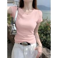 ราคา เกาหลีแขนสั้นผู้หญิงเสื้อยืดฤดูร้อนใหม่บวกขนาดเกาหลีสั้นผู้หญิงเสื้อฤดูร้อน (46158616711)