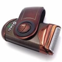 ราคา Gemei เครื่องโกนหนวดไฟฟ้าไร้สายแบบชาร์จ GM-9001 ใบมีดแบบฟอยด์ ขนาดพกพา พร้อมที่กันจอน แถมฟรี++ใบมีดสำรอง - สีทอง (1626520398)