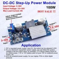 ราคา 100W DC-DC Boost Step Up Converter 3-24V ถึง 5V-35V 12V 24V 9A โมดูลแหล่งจ่ายไฟวงจรรวม X (55509281780)