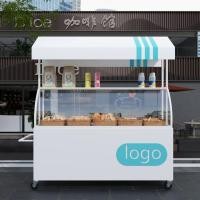 ราคา รถเข็นขายของเคลื่อนที่กันฝุ่นดีไซน์ทันสมัย โครงสร้างโลหะ กาแฟเย็น รถเข็นอเนกประสงค์ที่ใช้งานได้หลากหลาย (55156642103)
