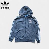 ราคา เสื้อฮู้ดมือสอง Adidas Original สีเทาเข้ม สามแถบ อก 46 ยาว 27 สภาพดี ไม่มีตำหนิ (52851444960)