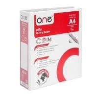 ราคา ONE แฟ้ม 2 ห่วง สีขาว ขนาด A4 สัน 3 นิ้ว (10970868291)