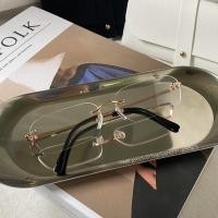 ราคา พร้อมส่งในไทย Rimless Rectangle Glasses (21842100715)