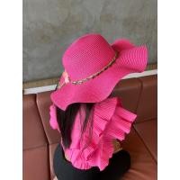 ราคา หมวกสานปีกกว้าง แต่งคาดดอกไม้ หมวกแฟชั่นหญิง สินค้าพร้อมส่ง C057 (19591525194)