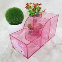 ราคา Hello Kitty Mini โปร่งใสสีชมพูโต๊ะกล่อง 3 ส่วน Hello Kitty กล่องเก็บ Hello Kitty ขาตั้งดินสอ Hello Kitty ผู้ถือเครื่องเขียน Hello Kitty (40755718298)