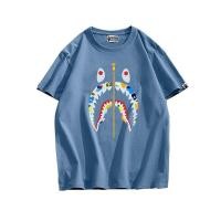 ราคา ❂✓♕Mengkou Stone Island BAPE Shark เสื้อยืดแขนสั้นสำหรับผู้ชายและผู้หญิงสำหรับคู่รัก Pl (4194422336)