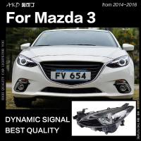 ราคา Car Styling for Mazda 3 Headlights 2014-2016 Mazda3 Axela LED Headlight LED DRL Hid Head Lamp Angel Eye Bi Xenon Access (25018943272)