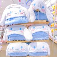 ราคา พร้อมส่ง❤️ผ้าห่มพร้อมหมวก Cinnamonroll Sanrio x Miniso ลิขสิทธิ์แท้จาก Sanrio (24298086824)