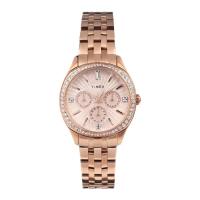 ราคา TIMEX TW2W17800 Ladies นาฬิกาข้อมือผู้หญิง สายสแตนเลส สีโรสโกลด์ หน้าปัด 36 มม. (22261700036)