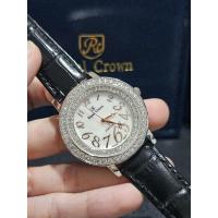 ราคา นาฬิกาข้อมือ Royal Crown  หน้ากลมสีขาว ขอบสีเงิน หน้าปัดขนาด 38 mm (29716254225)