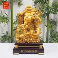 ราคา (ไซร์ใหญ่ราคาพิเศษ) พระสังกัจจายน์ ยืนประทับมังกร/ก้อนทองปลาคู่/เต่ามังกร หาบเหรียญ งานเรซิ่นสีทองพ่นทราย ขนาด 24 นิ้ว (21437853937)