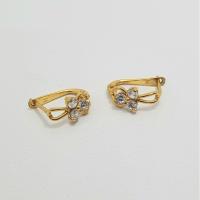 ราคา ต่างหูแบบหนีบทองแสงสามตา MATA 1 กรัม (9679808201)