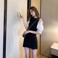 ราคา นำเข้า เดรสเปิดไหล่ ปาดไหล่จั้มแขน เดรสเปิดแขน nice (5278123952)