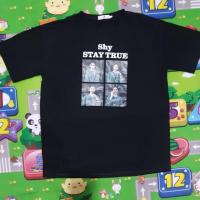 ราคา เสื้อยืดโอเวอร์ไซส์ สีดำลายสกรีน (3934489884)
