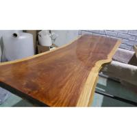 ราคา MPT Steel ไม้แผ่นเดียว แผ่นไม้ธรรมชาติ ย120-140×ก50-55(วัดหัว-ท้าย) หนา4-5 ซม. ท๊อปโต๊ะ (9913303574)