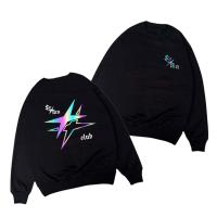 ราคา ผู้ชายสะท้อนแสงสายรุ้งโอเวอร์ไซส์ คอกลม Distro Original Fleece (53258688097)