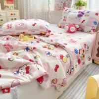 ราคา Sanrio Quilt Hello Kitty Kuromi Cinnamoroll Nipis Cotton Soy Fiber Aircond Double Sided - Selimut ผ้าพันคอ Queen King Cute kitty猫Aid (47357580260)