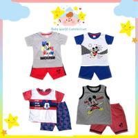 ราคา Anakku Disney Baby Boy Infant Suit Set Baju Bayi Lelaki [Short-Slv+Pants] [3-18 เดือน] (28227776117)