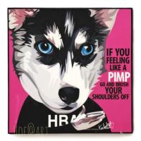ราคา Dog หมา ไซบีเรียน ฮัสกี้ Siberian Husky รูปภาพ​ติด​ผนัง​ pop art สุนัข สัตว์เลี้ยง แต่งบ้าน ของขวัญ กรอบรูป รูปภาพ (5578980838)