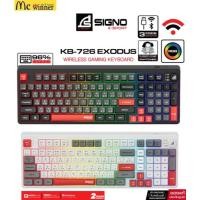 ราคา SIGNO E-Sport Wireless Gaming Keyboard EXODUS รุ่น KB-726 (คีย์บอร์ด เกมมิ่ง) (29029283665)