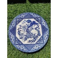 ราคา จานสะสมลายครามญี่ปุ่น Blue & white ขนาดหน้ากว้าง 25cm (22886297400)