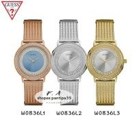 ราคา F.A ของแท้100%GUESS Diamond Braided Milan Women's Watch W0836L1 W0836L2 W0836L3 Gypsophila Watches สินค้าพร้อมส่ง FA-20 (22237522250)