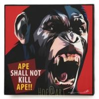 ราคา APE ลิง รูปภาพ​ติด​ผนัง​ pop art การ์ตูน cartoon แต่งบ้าน ของขวัญ กรอบรูป รูปภาพ ของสะสม (8215135812)